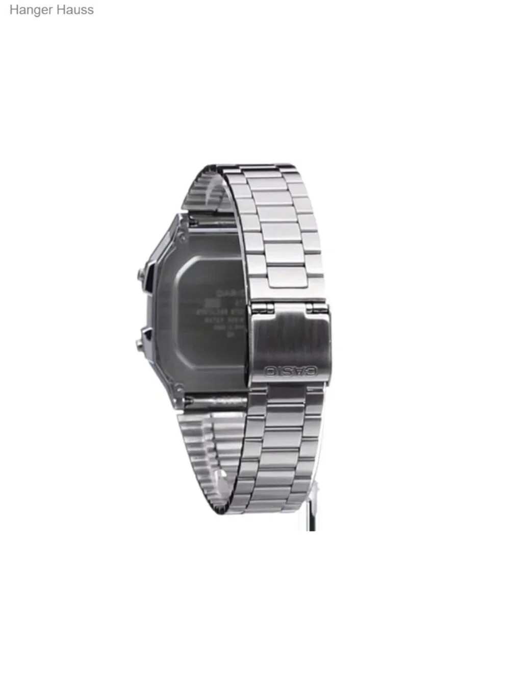 Vintage Stainless Steel Quartz Watch with Alarm - Men's Digital Bracelet Watch